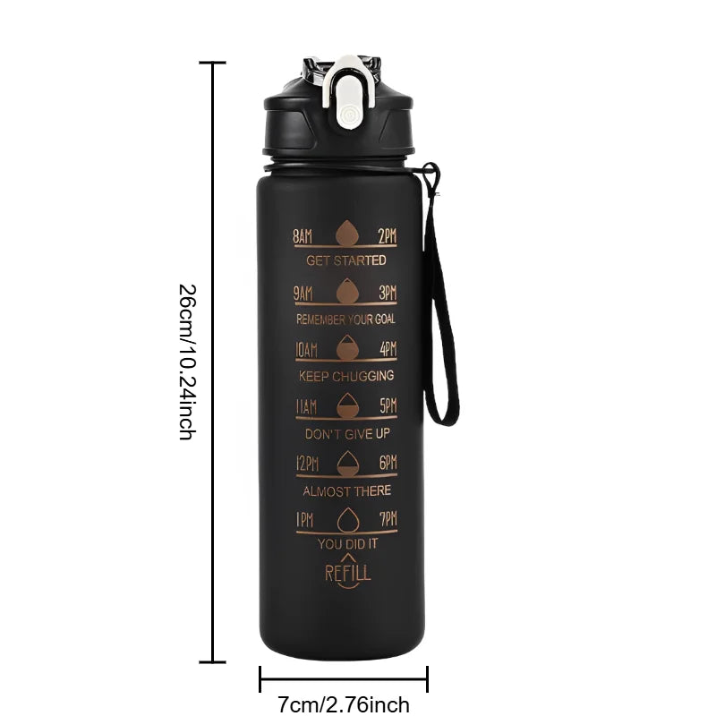 800ml Sports Water Bottle – Leakproof & Travel-Ready