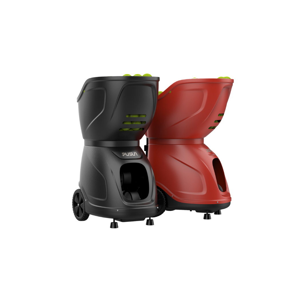 PT-9001 Tennis Ball Machine featuring advanced technology for customizable training sessions, suitable for players of all levels.